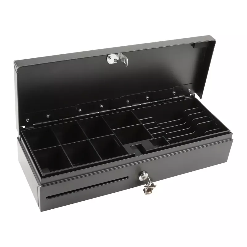 Gaveta de caixa registadora eletrónica Olympia HS-170 aço preto 460x170x100mm