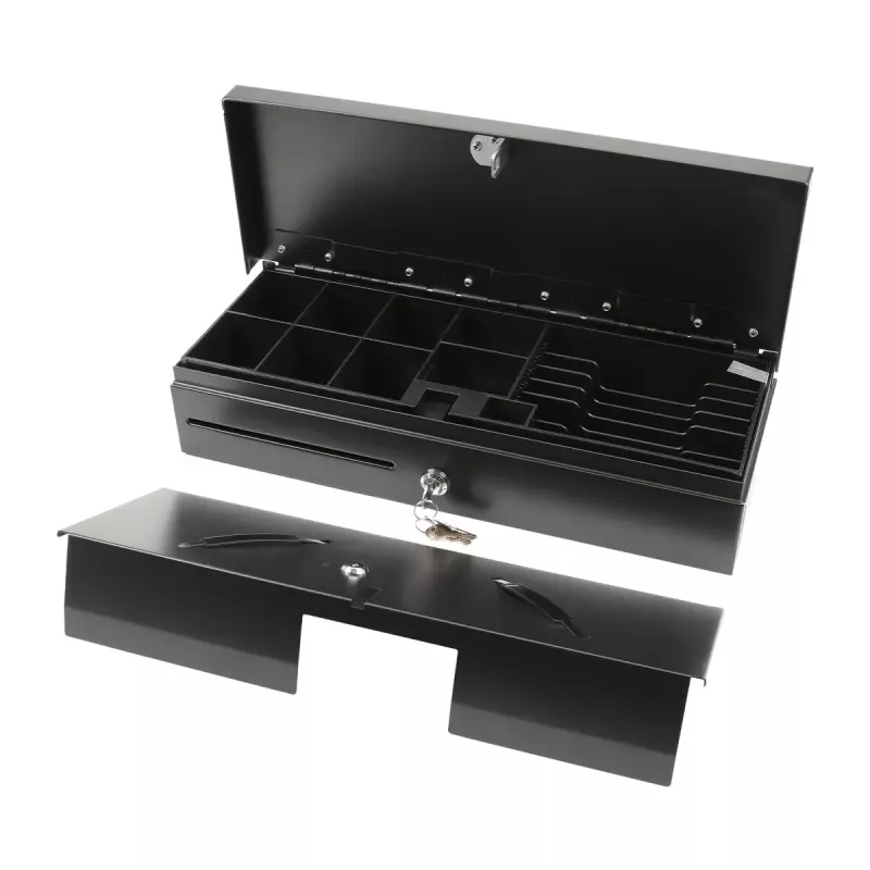 Gaveta de caixa registadora eletrónica Olympia HS-170 aço preto 460x170x100mm