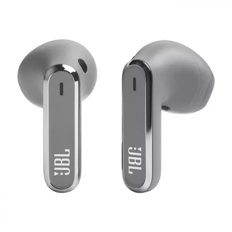 JBL LIVE FLEX headset sem fios in-ear chamadas/música Bluetooth prateado