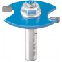Fresa de arredondar KWB 754020 diâmetro da haste 8 mm