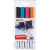 Marcador para vidro Edding 95 ponta redonda preto azul laranja rosa
