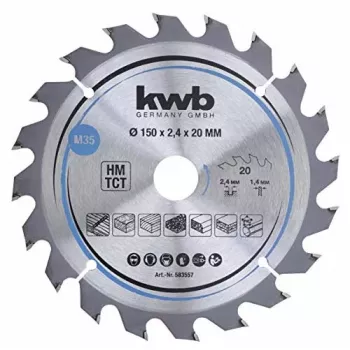 Disco de serra circular KWB 583557 com pastilhas de metal duro 1 unid.