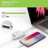 Techly IADAP USB31-HDMIPTY dock para portátil/replicador de portas com fio USB 3.2 Gen 1 (3.1 Gen 1) Type-C prateado