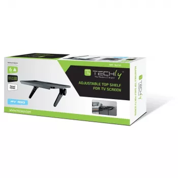 Techly ICA-DRS 902 estante para equipamentos AV preto plástico
