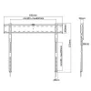Suporte de parede para TV Techly ICA-PLB 736F 2,03 m (80 polegadas) preto