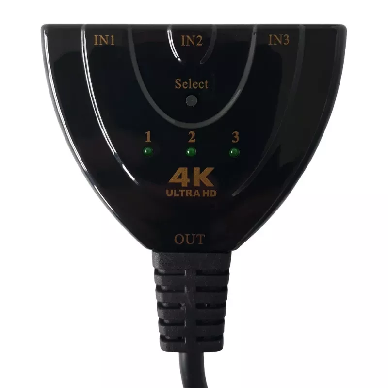Comutador de vídeo Techly IDATA HDMI-3F30