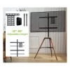 Suporte/base para TV Techly ICA-TR58 165,1 cm (65 polegadas) preto, madeira