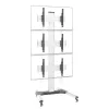Suporte de chão Techly para 3 TVs LCD/LED 32-55 polegadas para parede de vídeo