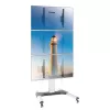 Suporte de chão Techly para 3 TVs LCD/LED 32-55 polegadas para parede de vídeo