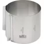 RBV Birkmann 429413 Easy Baking aro para bolos, extra alto, redondo, aço inoxidável, 150 mm
