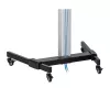 Suporte de chão com carrinho Techly para TV LCD/LED 37-86 polegadas, 200 x 200 mm, 600 x 400 mm, -10 - 5°, 180°, alumínio, plástico, aço, preto, cinzento