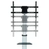 Suporte de chão com carrinho Techly para TV LCD/LED 37-86 polegadas, 200 x 200 mm, 600 x 400 mm, -10 - 5°, 180°, alumínio, plástico, aço, preto, cinzento