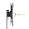 Suporte de chão com carrinho Techly para TV LCD/LED 37-86 polegadas, 200 x 200 mm, 600 x 400 mm, -10 - 5°, 180°, alumínio, plástico, aço, preto, cinzento