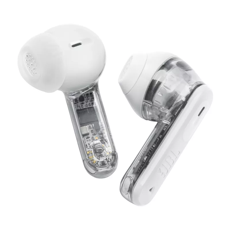 Headset JBL Tune Flex 2 Ghost Edition — True Wireless (TWS) In-Ear, Bluetooth, 20–20000 Hz, branco