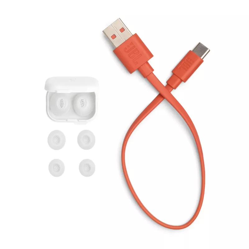 Headset JBL Tune Flex 2 Ghost Edition — True Wireless (TWS) In-Ear, Bluetooth, 20–20000 Hz, branco