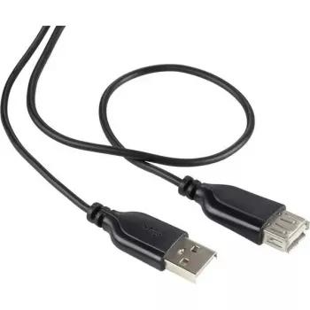 Cabo USB 2.0 Renkforce RF-4080795, USB-A para USB-A, 1 m, preto