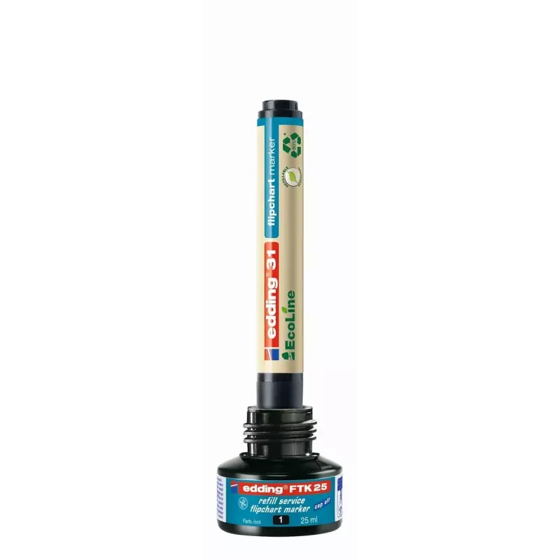Recarga de marcador Edding 4-FTK25003, tinta azul, 25 ml