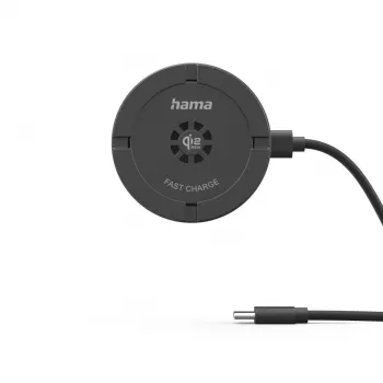 Carregador móvel Hama 00201756 universal preto USB carregamento sem fios interior