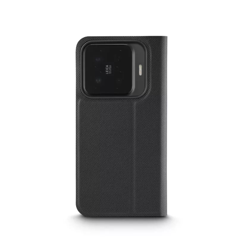 Capa tipo carteira para telemóvel HAMA Daily Protect para Xiaomi 15T Pro — compatível com ecrãs de 17,4 cm (6,83 polegadas), preta, 2 compartimentos para cartões, suporte de mesa