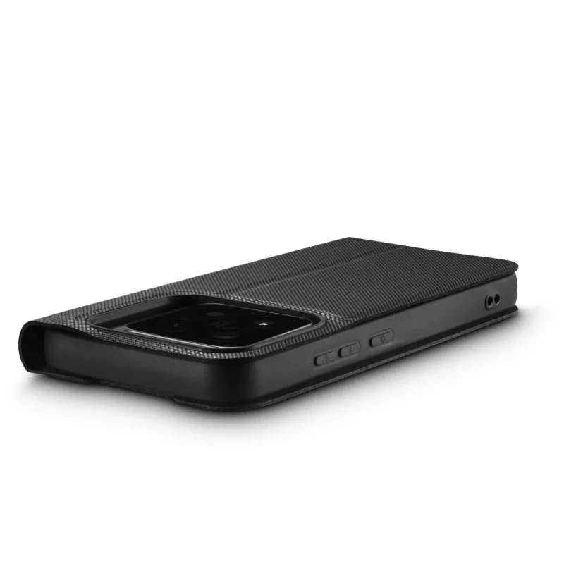 Capa tipo carteira para telemóvel HAMA Daily Protect para Xiaomi 15T Pro — compatível com ecrãs de 17,4 cm (6,83 polegadas), preta, 2 compartimentos para cartões, suporte de mesa