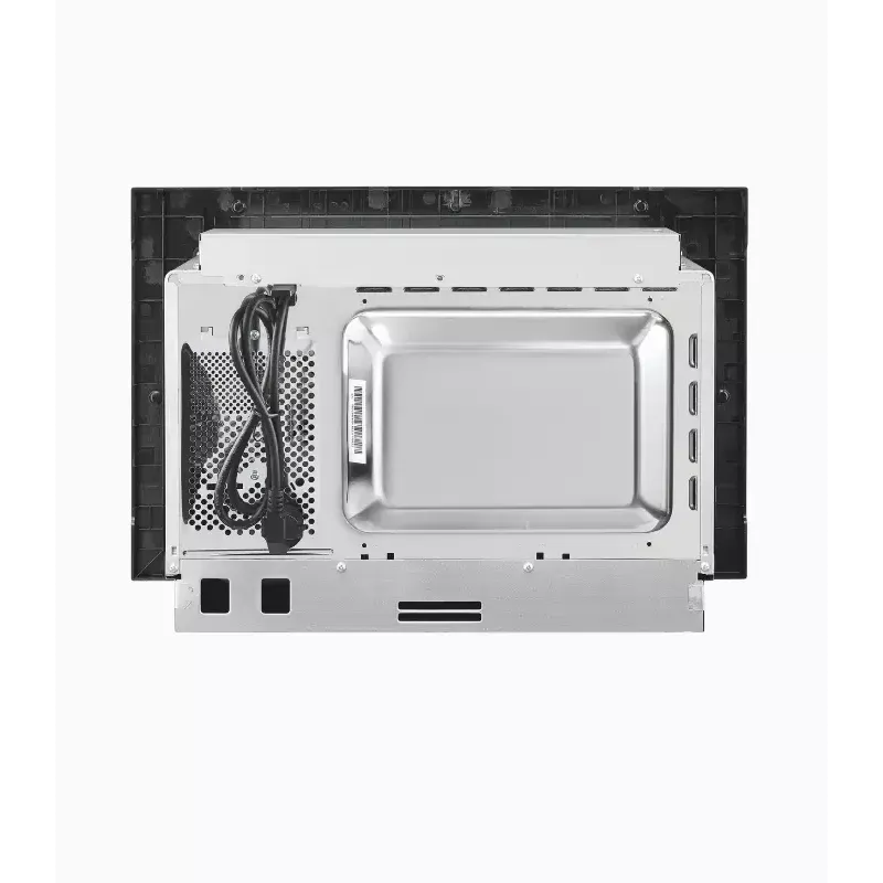 Micro-ondas com grelhador encastrável Exquisit EMW20.1 G — 20 l, 800 W, preto, controlo por botões e botão rotativo, visor integrado