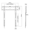 Suporte de parede/estante para TV Techly ICA-PLB 734F 165,1 cm (65 polegadas) preto