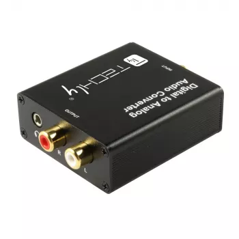 Conversor de áudio Techly IDATA SPDIF-9 preto