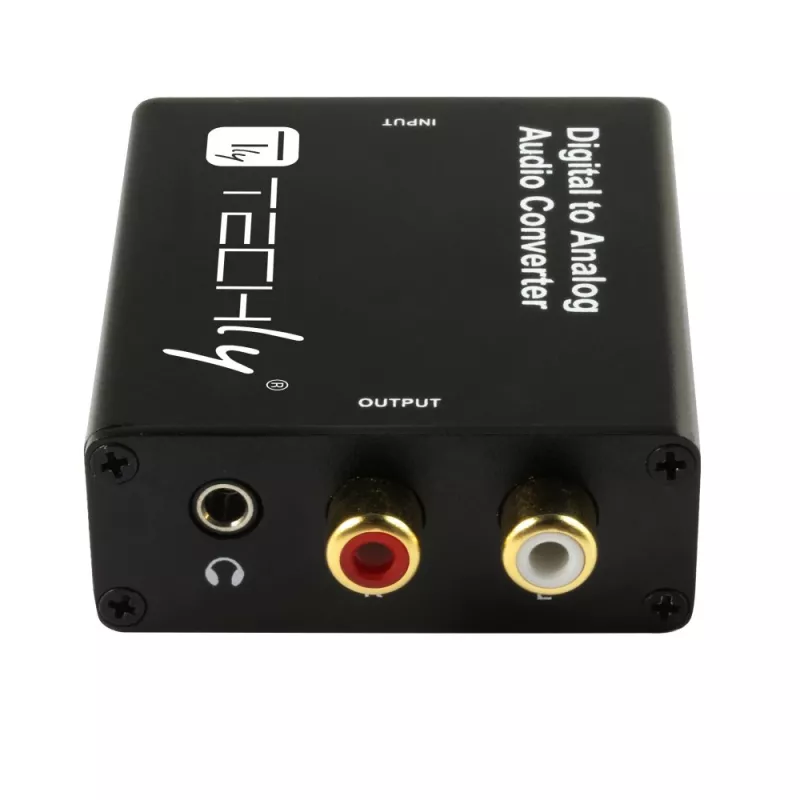 Conversor de áudio Techly IDATA SPDIF-9 preto