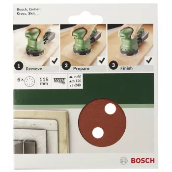 Bosch 2609256A27 5 unidades folha de lixa