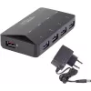 Hub de interface Renkforce RF-3806031 USB 3.2 Gen 1 Type-B preto