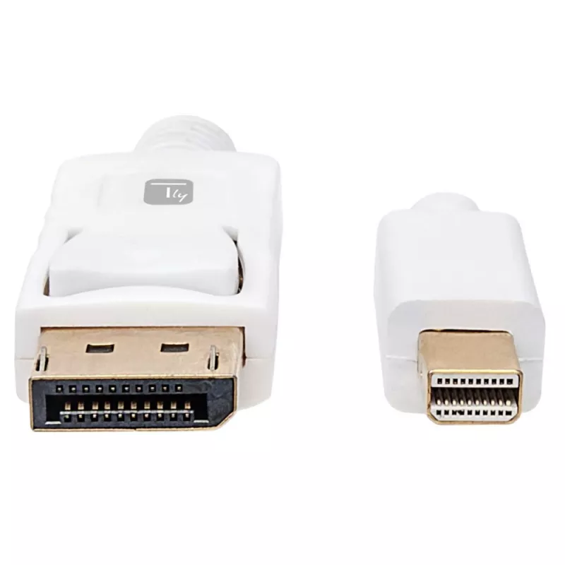 Cabo DisplayPort Techly ICOC MDP-010T4K 1 m Mini DisplayPort branco