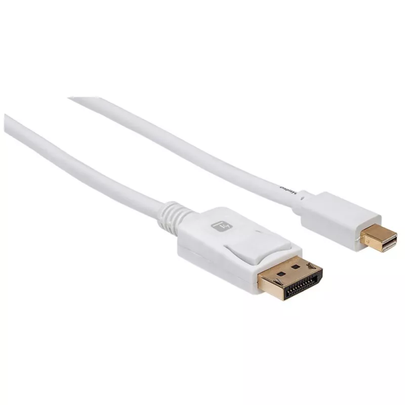Cabo DisplayPort Techly ICOC MDP-010T4K 1 m Mini DisplayPort branco
