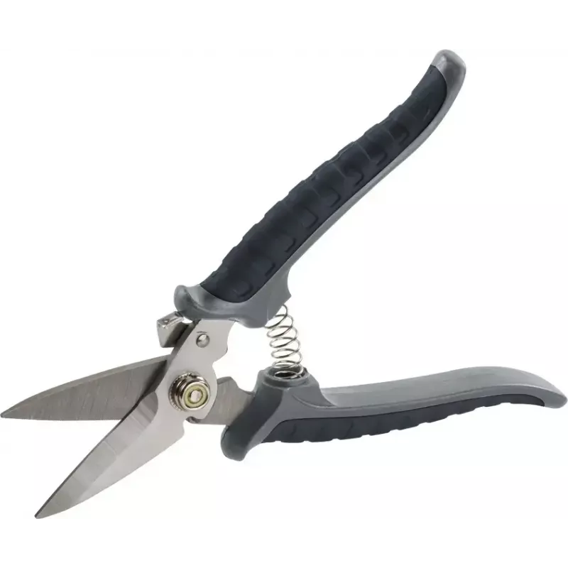 Tesoura para relva KWB 926790 cabo longo lâmina reta 190 mm