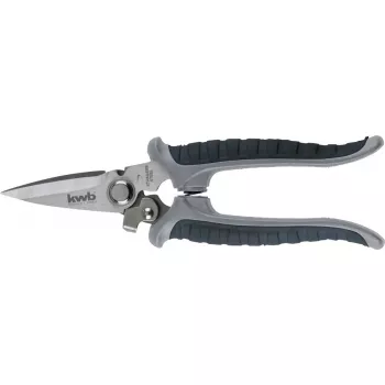 Tesoura para relva KWB 926790 cabo longo lâmina reta 190 mm