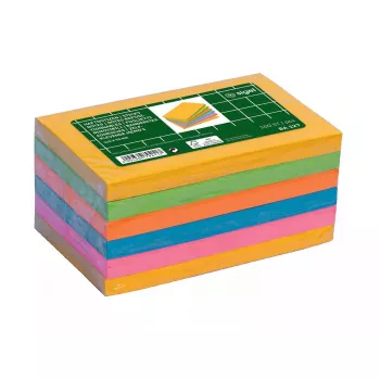 Bloco de notas autocolante Sigel BA127 retangular azul verde laranja rosa amarelo 100 folhas