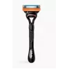 Máquina de barbear Gillette Fusion5 — preto/laranja, 1 unid.