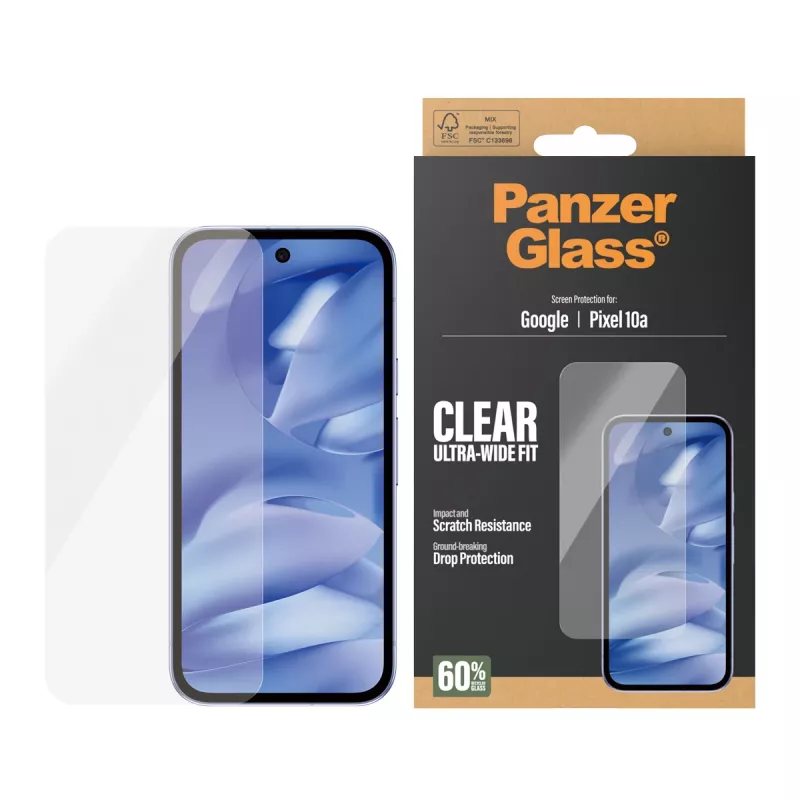 PanzerGlass PG21079 Ultra-Wide Fit Película de vidro para Google Pixel 10a