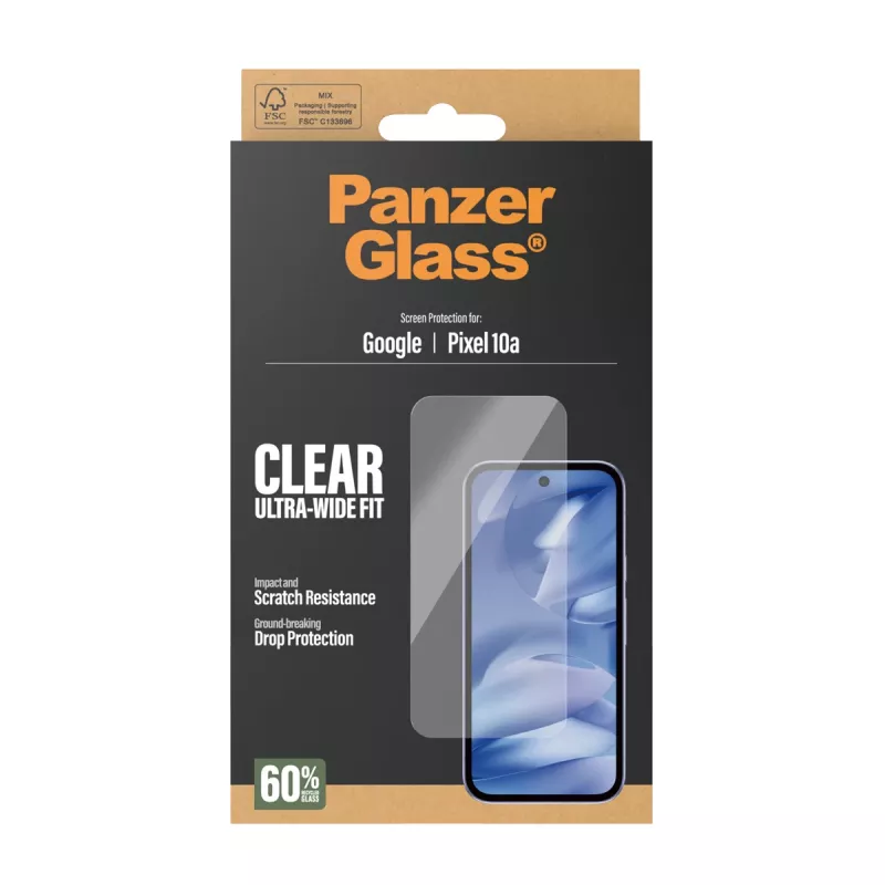 PanzerGlass PG21079 Ultra-Wide Fit Película de vidro para Google Pixel 10a