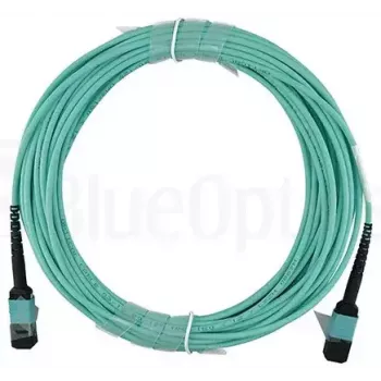 Cabo de fibra ótica BlueOptics CBX-STC012BPF-MXXN-MXXN-020M-MTP OM4 20m turquesa
