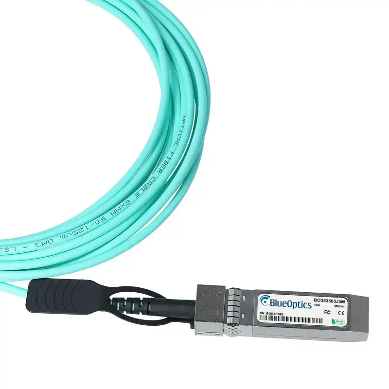 AOC BlueOptics BO353503J25MIN 25 m SFP+ para SFP+ cabo de fibra ótica OM3, cor água