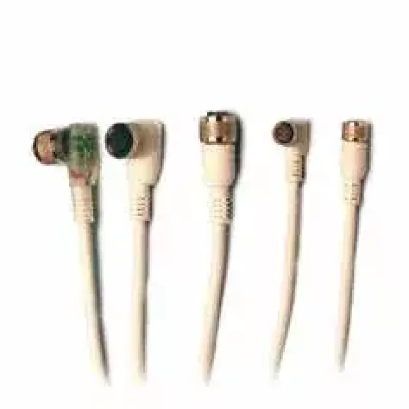 Cabo de sinal Datalogic CS-A1-02-G-05 5 m, conector macho M12 de 4 polos, cinzento