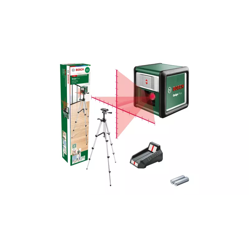 Bosch Quigo Plus Uni 0603663602 – laser de linhas cruzadas compacto com tripé