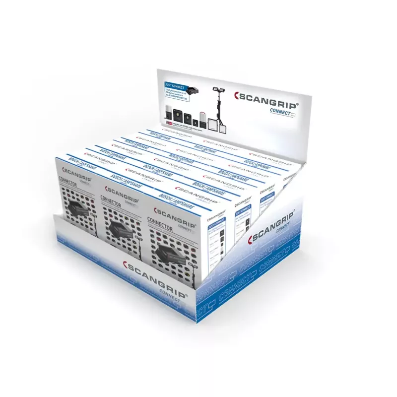 Módulo de ligação SCANGRIP para BOSCH/Ampshare 18 V/20 V, preto, 110,1×76,1 mm, 100 g