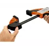 Sargento de catraca Bahco QCB-150 15 cm preto laranja
