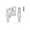 Berbequim de martelo Metabo KH 18 LTX BL 28 Q 1000 RPM SDS Plus