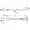 Chave combinada KS Tools 517.0610, 10 mm, cromo-vanádio, 140 mm de comprimento