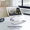 Estação de acoplamento Techly 8-em-1 USB-C com suporte para tablet