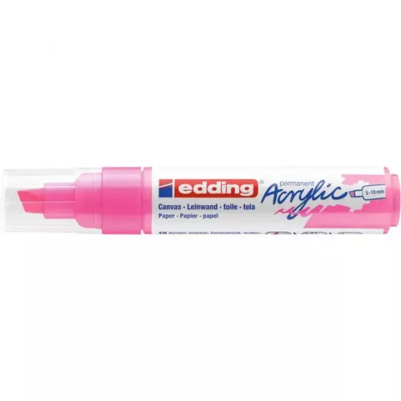 Marcador Edding 5000 ponta de cinzel rosa 1 unid.
