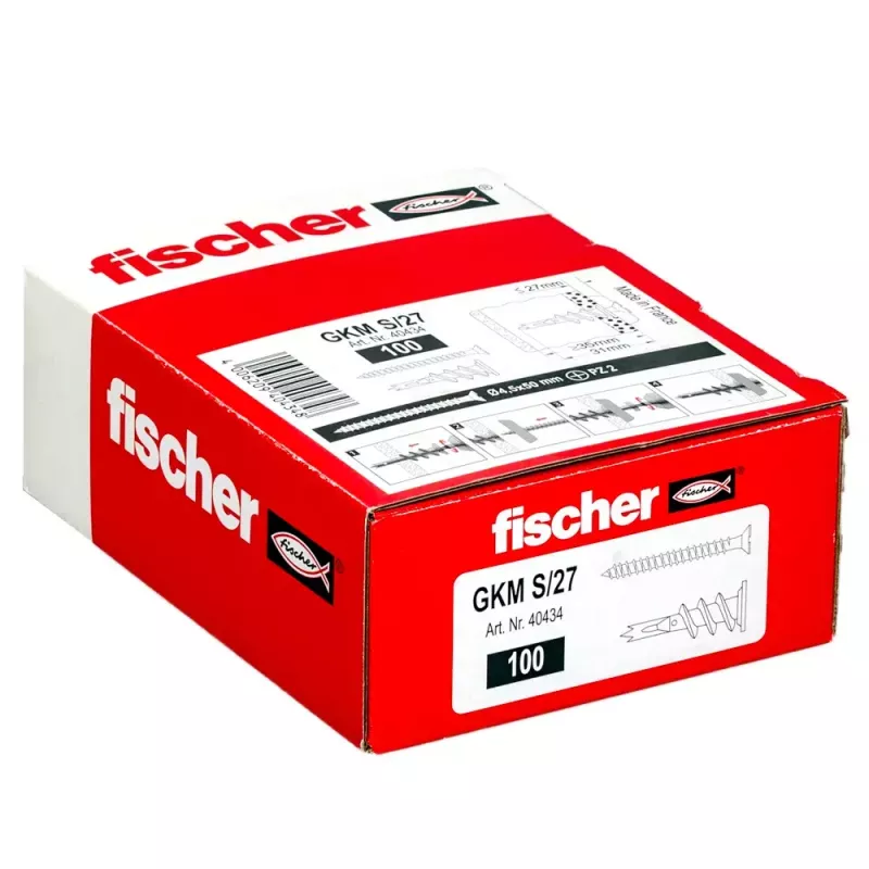 Fischer GKM 27 100 unid. 31 mm