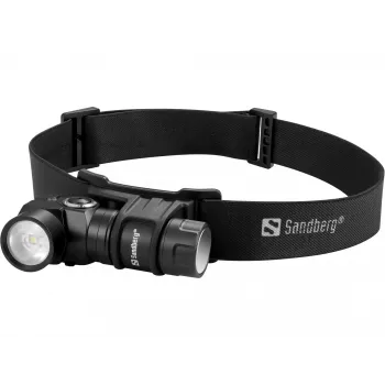 Sandberg Headlamp 500 Duo, lanterna de cabeça, preta, alumínio, IP44, LED, 25 lm